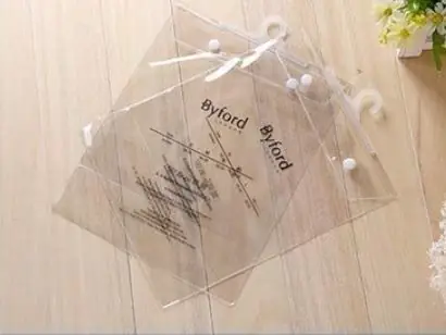 Túi PVC in logo có móc treo