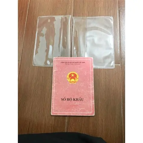 Bọc sổ hộ khẩu, sổ tiết kiệm PVC