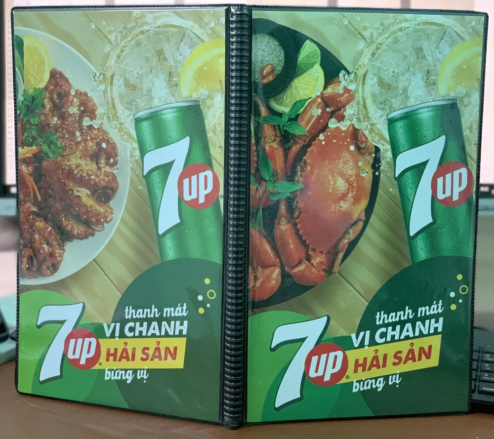 Bìa menu PVC
